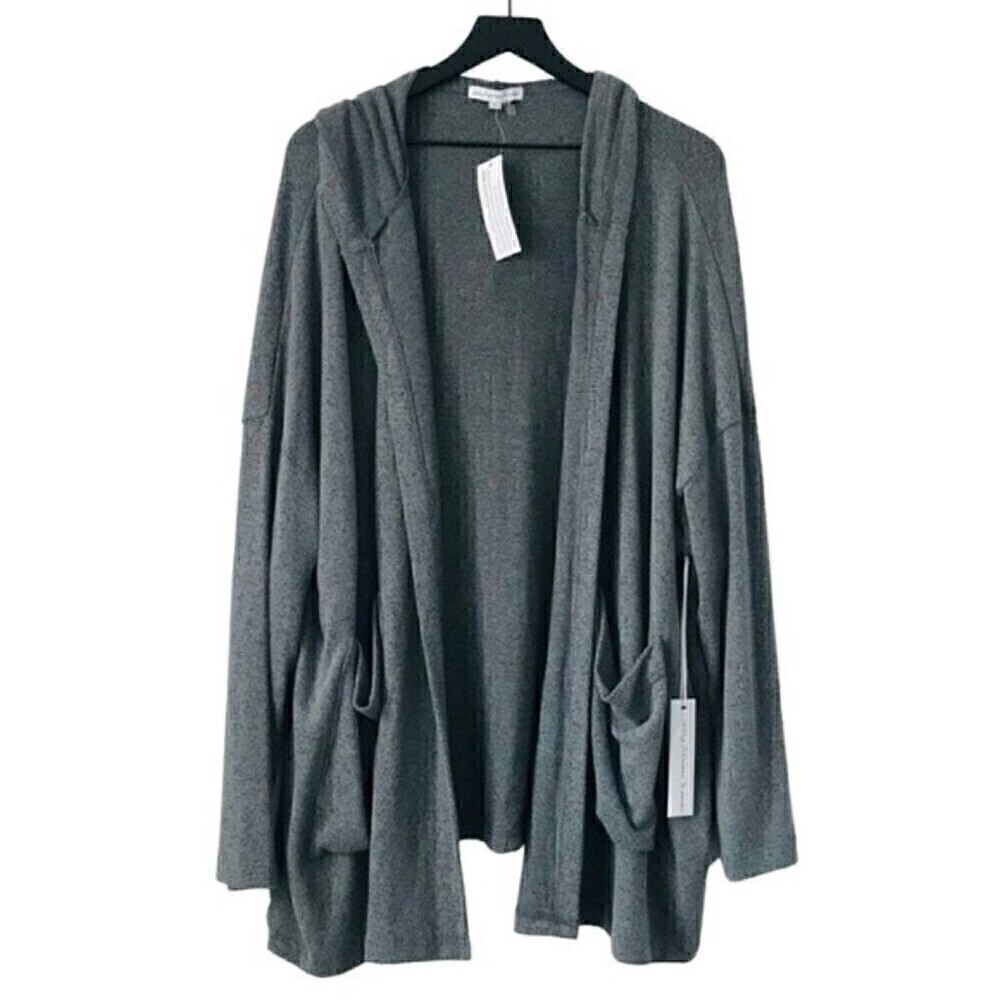New! Young Fabulous & Broke Oversized Hooded Cardigan Sweater